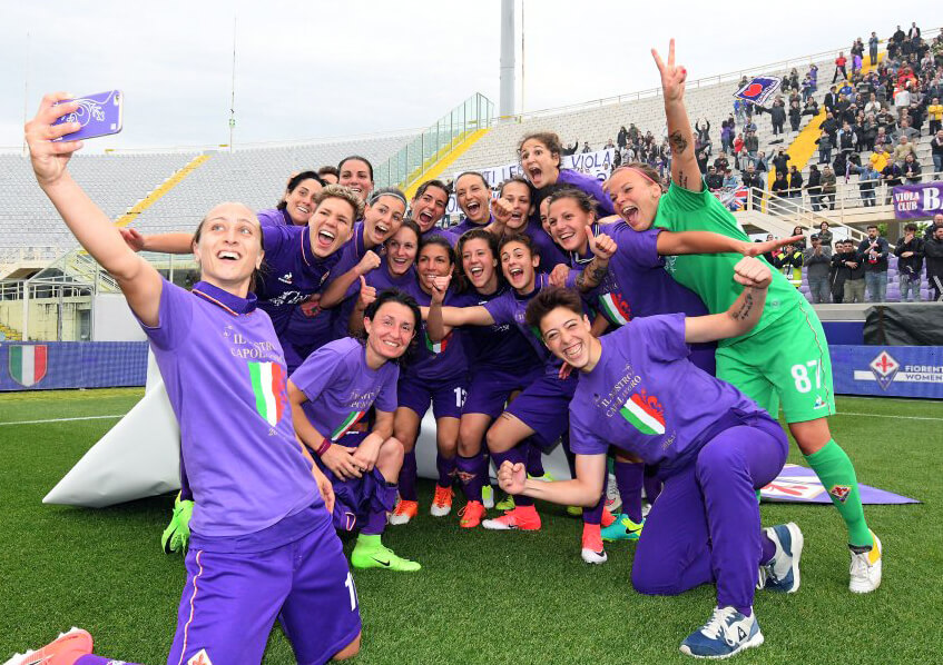 Best and fast Change sponsor Fiorentina Women's Campionesse d'Italia